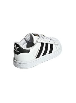 Zapatillas Adidas Superstar Blanco Negro Niños