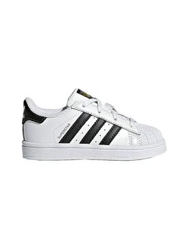 Zapatillas Adidas Superstar Blanco Negro Niños