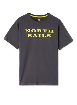 Camiseta North Sails Cotton Jersey Gris Hombre