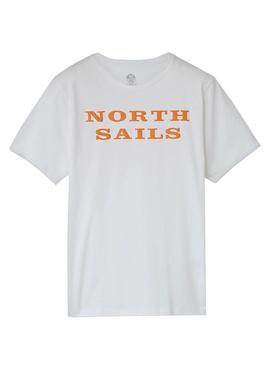 Camiseta North Sails Cotton Jersey Blanco Hombre