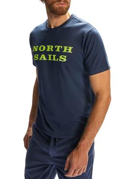 Camiseta North Sails Cotton Jersey Marino Hombre