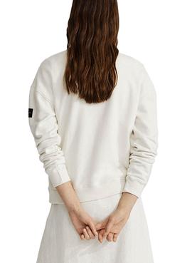 Sudadera Ecoalf Because Blanco Para Mujer