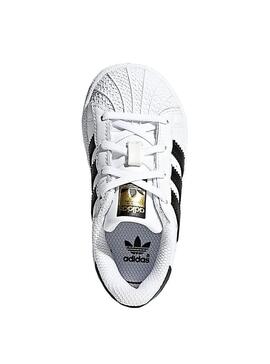 Zapatillas Adidas Superstar Blanco Negro Niños