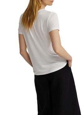 Camiseta Ecoalf Logo Blanco Para Mujer