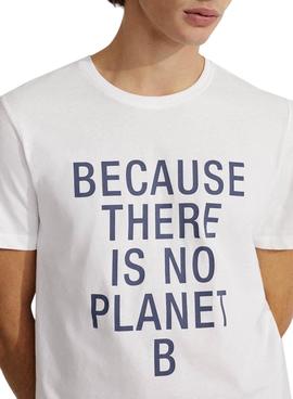 Camiseta Ecoalf Natal Classic Blanco Para Hombre