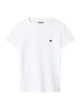 Camiseta Napapijri Salis Blanco Para Niño