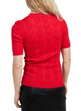 Polo Naf Naf Punto Rojo Para Mujer