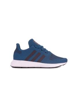 Zapatillas Adidas Swift Run J Azul Niño