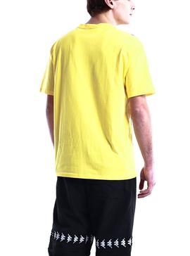 Camiseta Kappa Ecop Amarillo Para Hombre