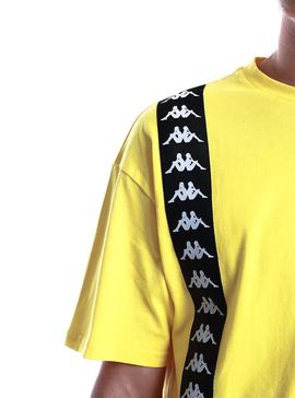 Camiseta Kappa Ecop Amarillo Para Hombre