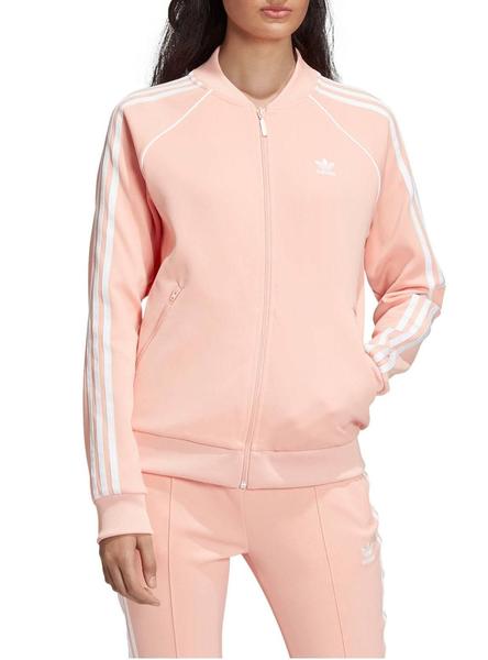 Excesivo Noveno champán Sudadera Adidas SST TT Rosa Mujer