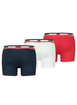 Calzoncillos Levis Boxers Logo Rojo Para Hombre