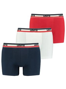 Calzoncillos Levis Boxers Logo Rojo Para Hombre