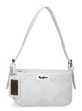 Bolso Pepe Jeans Coutouts Blanco Para Mujer