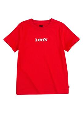 Camiseta Levis Graphic Tee Rojo Para Niño