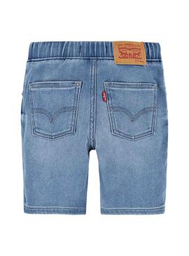 Bermuda Levis Skinny Dobby Denim Para Niño