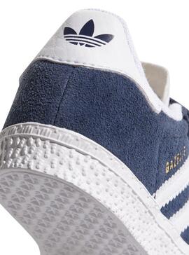 Zapatillas Adidas Gazelle Azul Para Niño