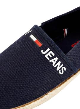 AlpargatasTommy Jeans Logo Algodón Marino Hombre