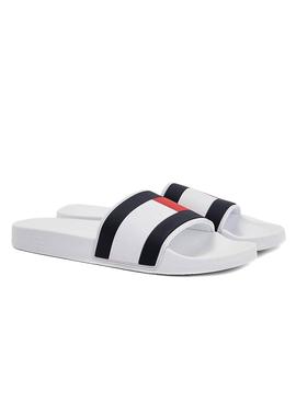 Chanclas Tommy Hilfiger Essential Blanco Hombre