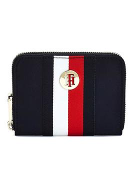 Cartera Tommy Hilfiger Poppy Med Azul Marino Mujer