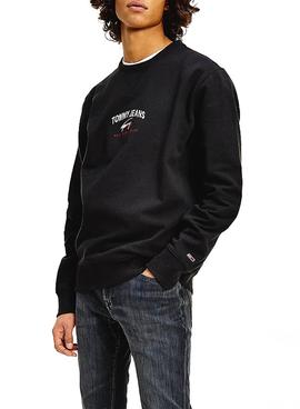 Sudadera Tommy Jeans Timeless Negro Para Hombre