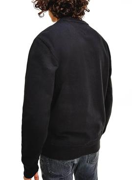 Sudadera Tommy Jeans Timeless Negro Para Hombre