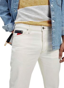 Pantalón Vaquero Tommy Jeans Dad Blanco Hombre