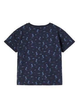 Camiseta Name It Valther Azul Marino Para Niño