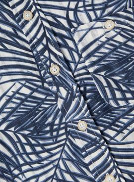 Camisa Name It Ferie SS Azul Oscuro Para Niño