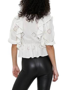 Camisa Only Irma Blanco Para Mujer