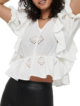 Camisa Only Irma Blanco Para Mujer