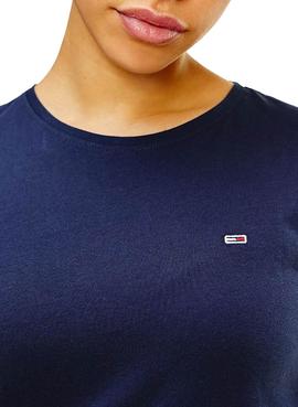 Camiseta Tommy Jeans Soft Jersey Marino Mujer