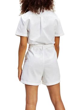 Mono Tommy Jeans Boilersuit Blanco Para Mujer