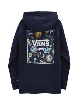 Sudadera Vans Print Box Marino Para Niño