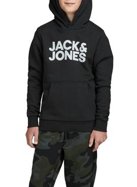 Sudadera Jack And Jones Corp Logo Negro Para Niño