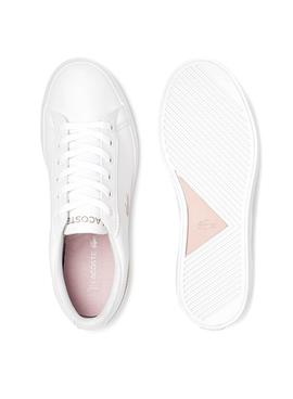 Zapatillas Lacoste Lerond Blanco Para Niña