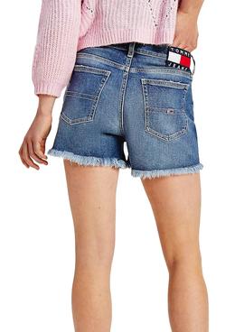 Short Tommy Jeans Hotpant Denim Azul Para Mujer