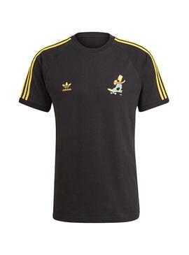 Camiseta Adidas Simpsons Negro Para Hombre