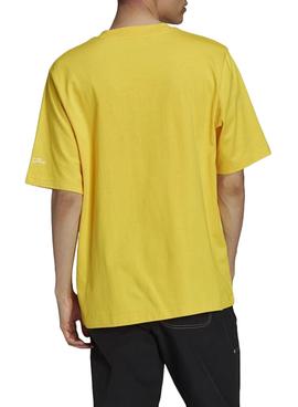 Camiseta Adidas Simpsons Amarillo Para Hombre