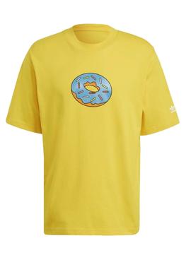Camiseta Adidas Simpsons Amarillo Para Hombre