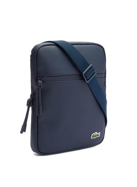 Bolso Lacoste Flat Crossover Marino Para Hombre