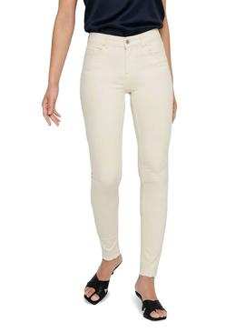 Pantalón Vaquero Only Blush Life Beige Para Mujer