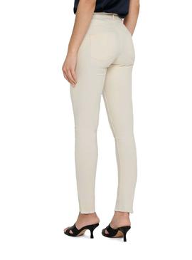 Pantalón Vaquero Only Blush Life Beige Para Mujer