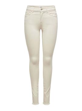 Pantalón Vaquero Only Blush Life Beige Para Mujer