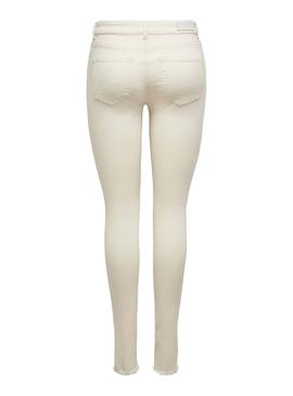 Pantalón Vaquero Only Blush Life Beige Para Mujer