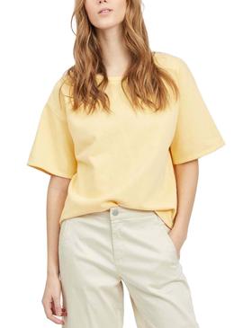 Camiseta Vila Vinami Boat Amarillo Para Mujer