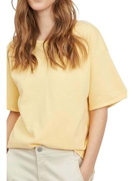 Camiseta Vila Vinami Boat Amarillo Para Mujer
