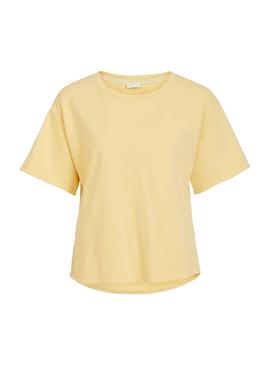 Camiseta Vila Vinami Boat Amarillo Para Mujer