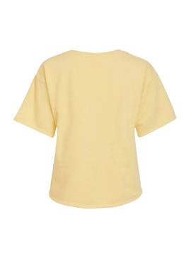 Camiseta Vila Vinami Boat Amarillo Para Mujer