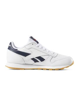 Zapatillas Reebok Classic Leather Blanco Marino 